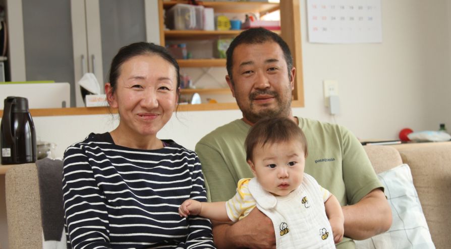 農業研修卒業生 後藤 美沙 さんとご家族