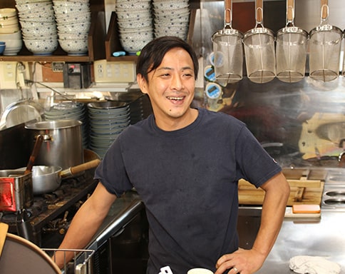 麺屋創介インタビュー風景