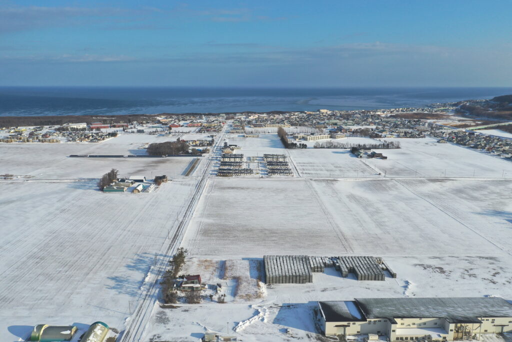 【ＪＡところ通信】降雪があった町内をドローンで撮影しました