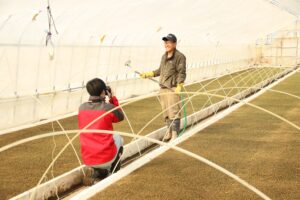 【JAところ通信】光と風の大地４月号の表紙撮影を行いました！