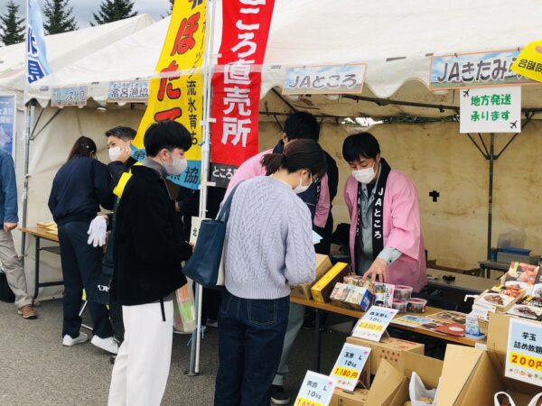 【ＪＡところ通信】空の駅・オホーツクマルシェに出店しました！